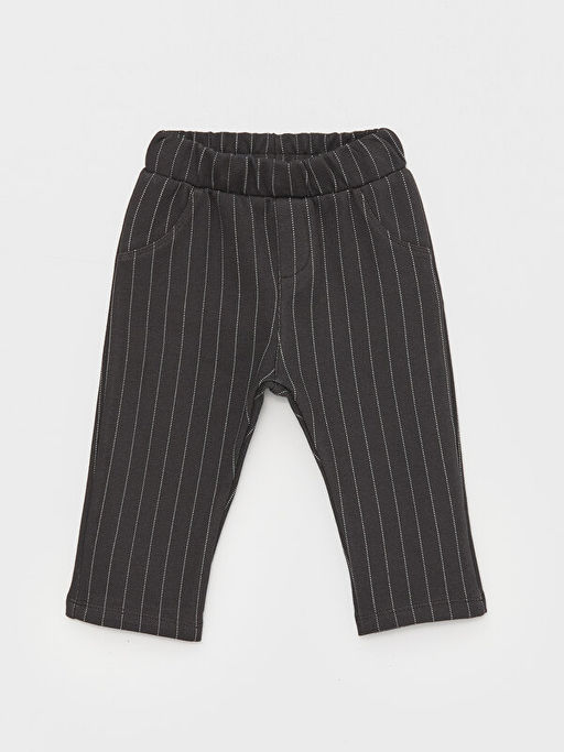 Polo Yaka Uzun Kollu Bask?l? Erkek Bebek Sweatshirt ve Pantolon 2li Tak?m - Waikiki фото 3