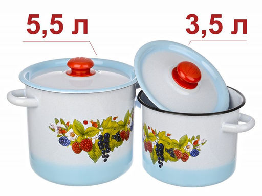 ЭМ_Набор №20 белый "Ягодный чай", (цил.3,5/5,5л) серо-голубой с тонированием арт. N20CQ02