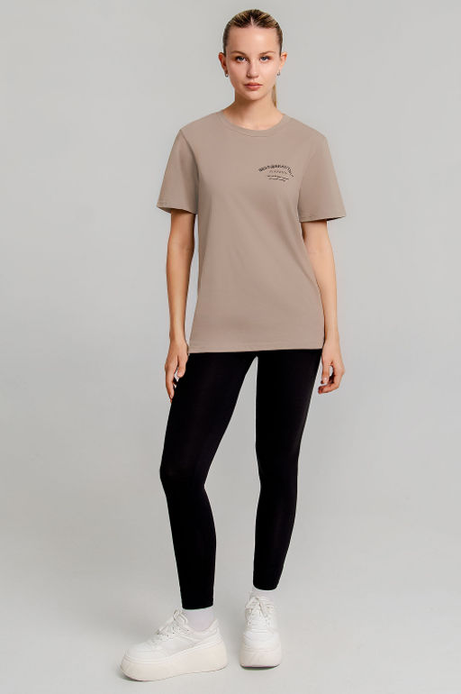 Арт. 21624 Костюм с лосинами 42-50 (5 шт) Цвет:верх- пудра, низ- черный