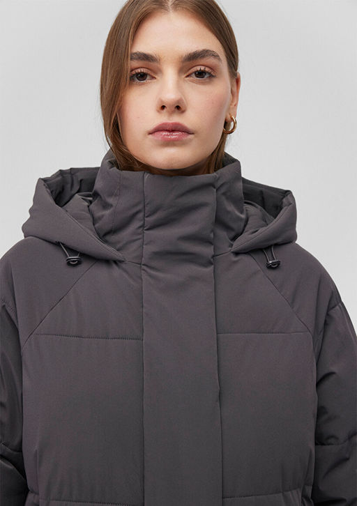 Kapusonlu Antrasit Sisme Mont - Mavi фото 6