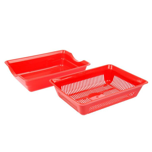 Туалет глубокий с сеткой 36 х 25 х 9 см, красный - Simaland фото 3