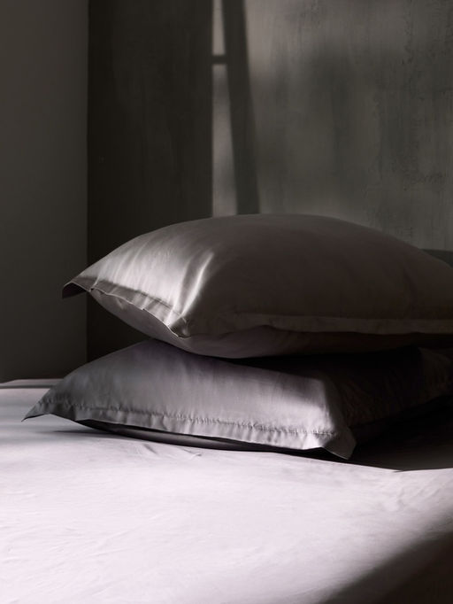 Наволочка SL Home Tencel, 70×70+3 см, тенсель, эвкалиптовое волокно 100%, серая