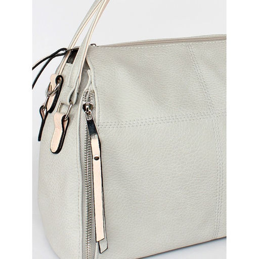 Сумка женская искусственная кожа ADEL-258/2в/ММ. 1отдел. плеч/ремень, серый/розовый 259311 - Adelia фото 4