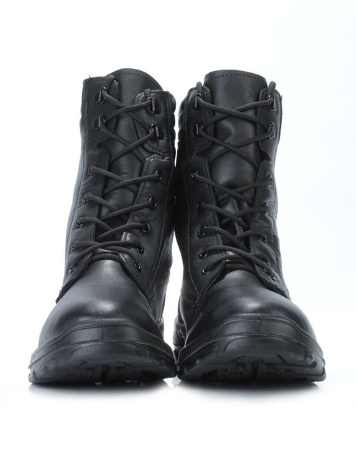 05-9003 BLACK Ботинки зимние мужские (искусственная кожа, искусственный мех)