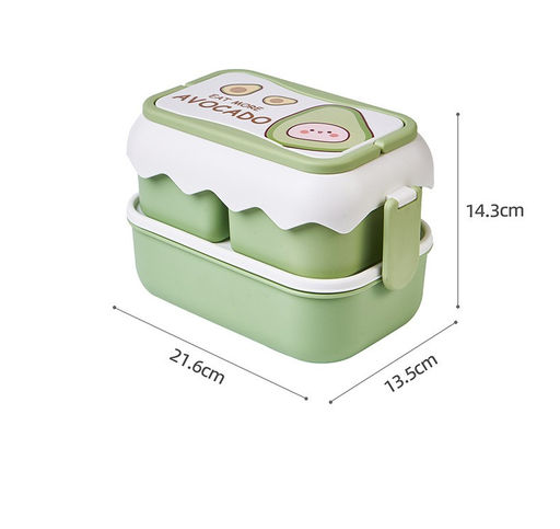 Ланчбокс Eat more avocado, green, (2500 мл)