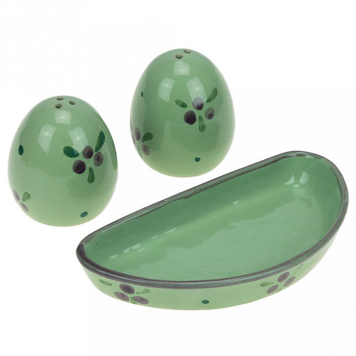 Можжевельник Набор для специй керамический Премиум Дуо: солонка, перечница, на подставке, в коробке (Россия) - Домашняя мода фото 4