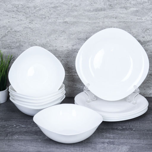 Столовый набор 13 предметов квадратный / Sq13/856575 (white) /уп 2/ - ГалеонТрейд фото 2