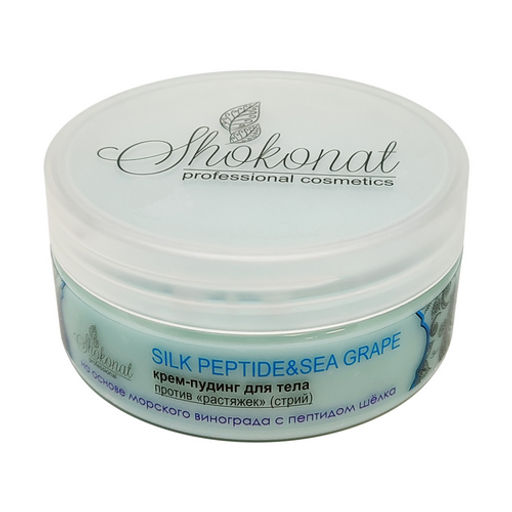 Крем-пудинг для тела на основе морского винограда с пептидом шёлка SILK PEPTIDE&SEA GRAPE Код 1908 - объем 400 мл