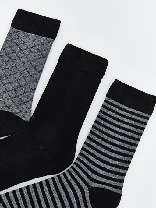 Desenli Erkek Soket ?orap 3l?