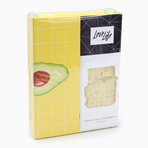 Постельное бельё LoveLife 1,5 сп Avocado 153х215см, 145х220см, 70х70см-2шт, хлопок, бязь, 125г/м2  фото 5