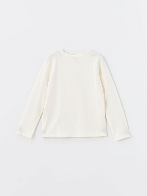 Bisiklet Yaka K?z ?ocuk Ti??rt - Waikiki фото 2