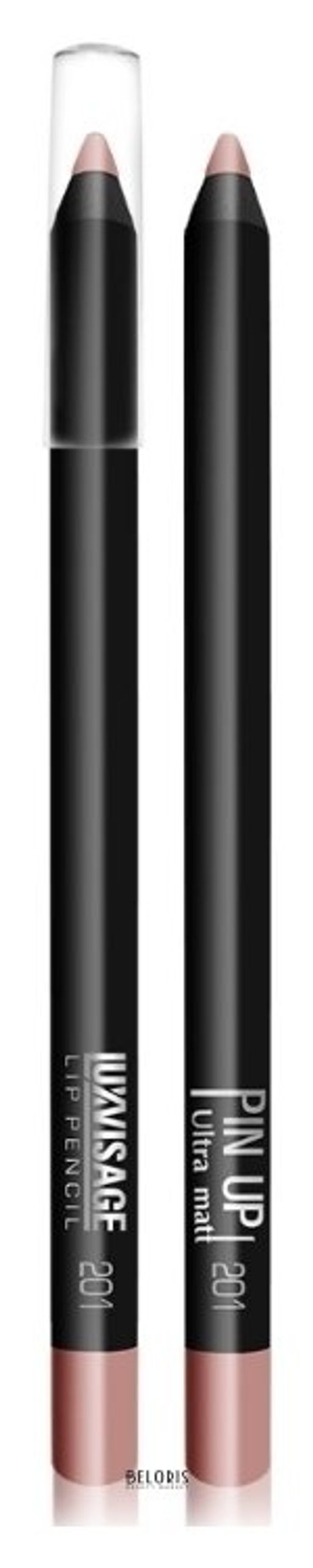 Luxvisage ЛВ Карандаш для губ PIN-UP ultra matt, №211 (муза) пудровый розовый нюд