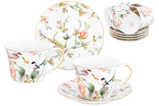 Чайн. набор 12 пр. 270 мл Певчие птички NEW BONE CHINA - Elan gallery фото 2