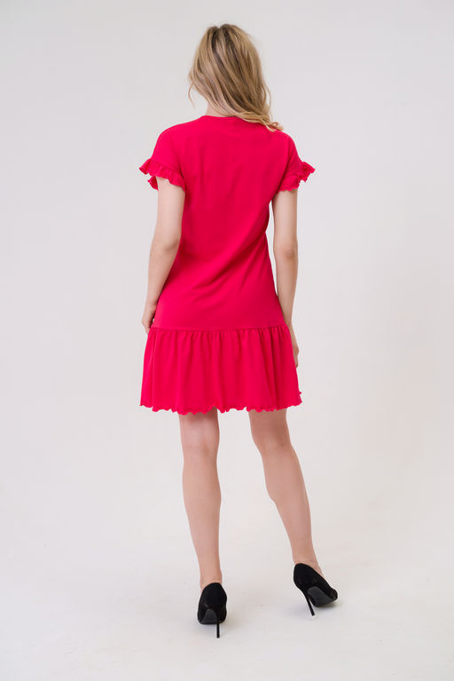 Платье женское из кулирки Чейси 2 малиновый