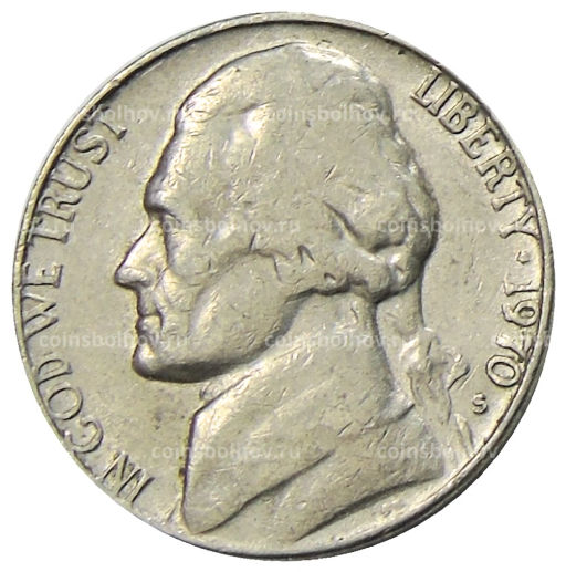 5 центов 1970 года S США