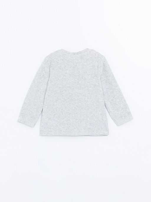 Bisiklet Yaka Bugs Bunny Bask?l? Erkek ?ocuk Kadife Pijama ?st - Waikiki фото 3