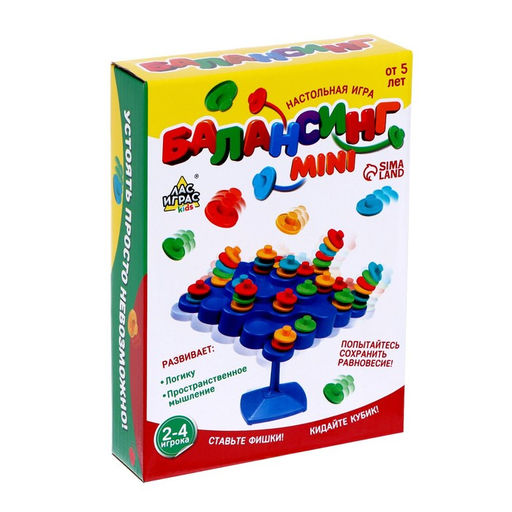 Настольная игра на равновесие и координацию Балансинг мини, 48 фишек - Лас играс kids фото 9