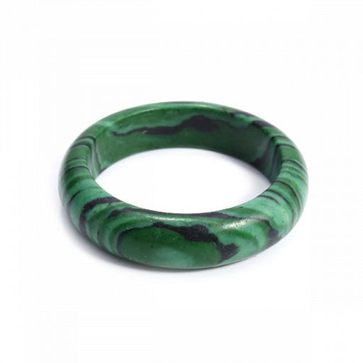 Кольцо из камня Малахит для счастья и процветания размеры 16-19мм