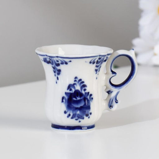 Кофейная пара Либерика, 0,06л, авт.Ремизов В., гжель - Simaland фото 3