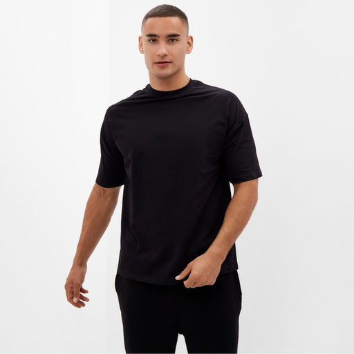 Футболка мужская MINAKU: Basic line MAN цвет черный, р-р 56