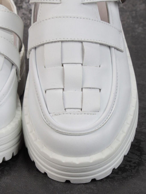 03-PDA165-1 WHITE Полуботинки женские (натуральная кожа)