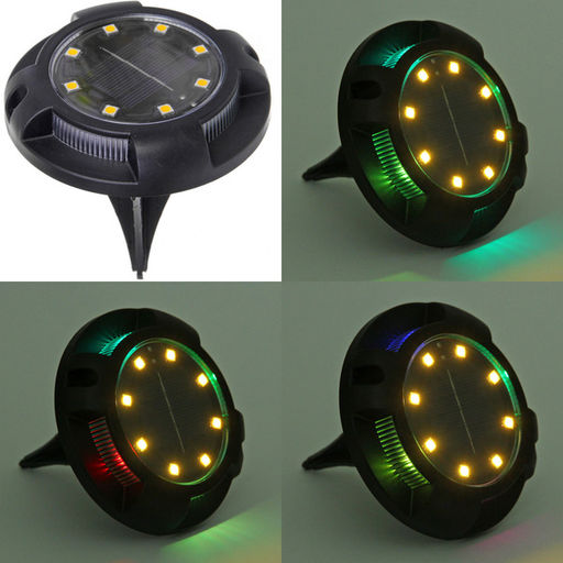 Цена за 4 шт. Фонарь садовый "Streetlight" 12 см, d=11 см, на солнечной батарее, Мультицвет