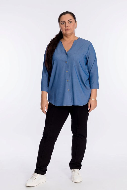 Рубашка М323030а Голубой