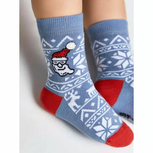 Носки дет. NEW YEAR 23С-49/1СП 13-14 - 948 светлый-джинс - Conte elegant фото 3