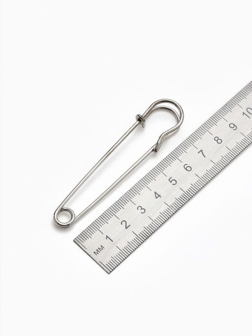 Цена за 2 шт. Булавка 8?1.5 см (набор 2 шт.), СМ-208, серебра