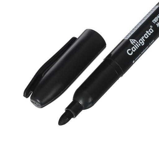Цена за 12 шт. Маркер перманентный Calligrata, чёрный, узел 4.0 мм
