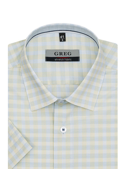 Сорочка мужская короткий рукав GREG 255/207/0222/1p STRETCH  фото 2