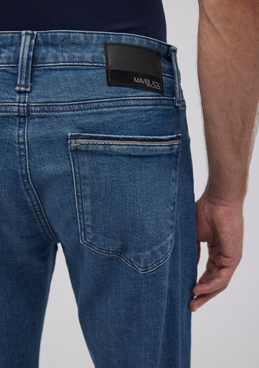 Marcus Mavi Black Golgeli Indigo Mavisi Jean Pantolon  фото 7