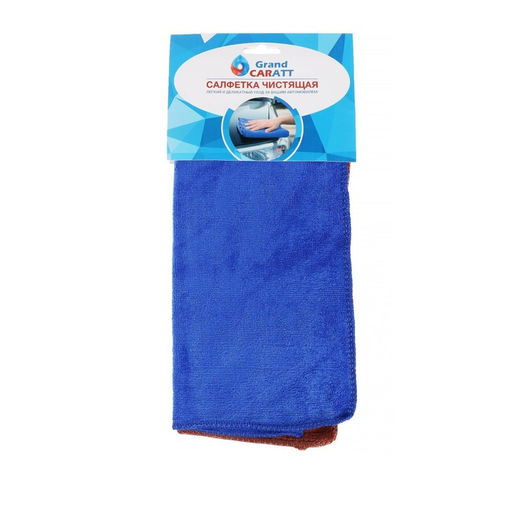 Тряпка для мытья авто, Grand Caratt, микрофибра, 300 г/м², 25×25 см, набор 2 шт.