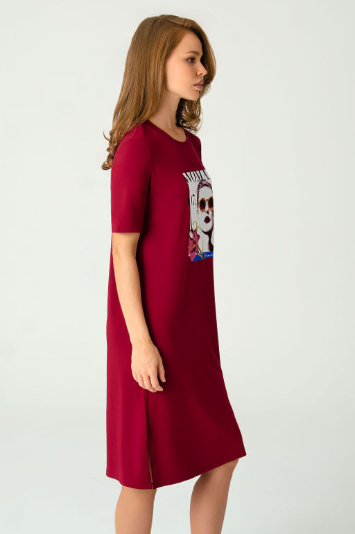 Арт. 8608 Туника женская 42-50 (5 шт) Цвет:коралловый - Калинка фото 26