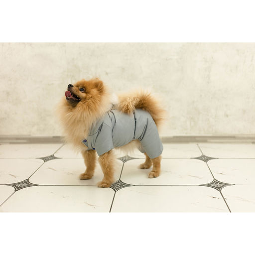 Комбинезон зимний для животных, флис, 2XL (ДС 34-36, ОШ 34-36, ОГ 44-48 см), серый - Simaland фото 11