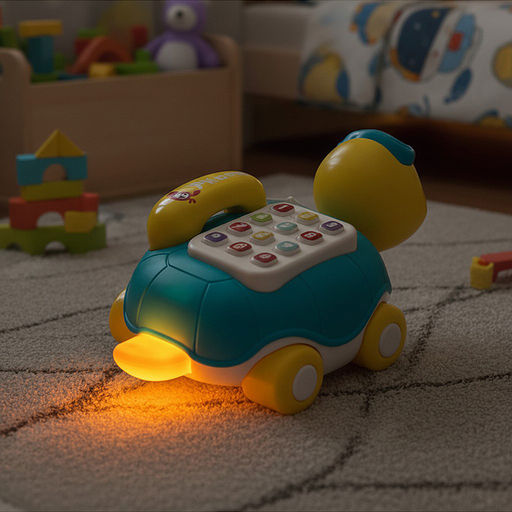 Каталка "Черепашка" с телефоном, в коробке