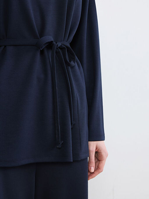 Bisiklet Yaka Soft Touch Kad?n Sweatshirt Tunik