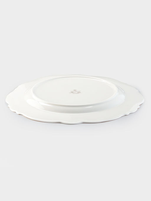 Тарелка WY Flowers song, d=26.5 см, фарфор, белая