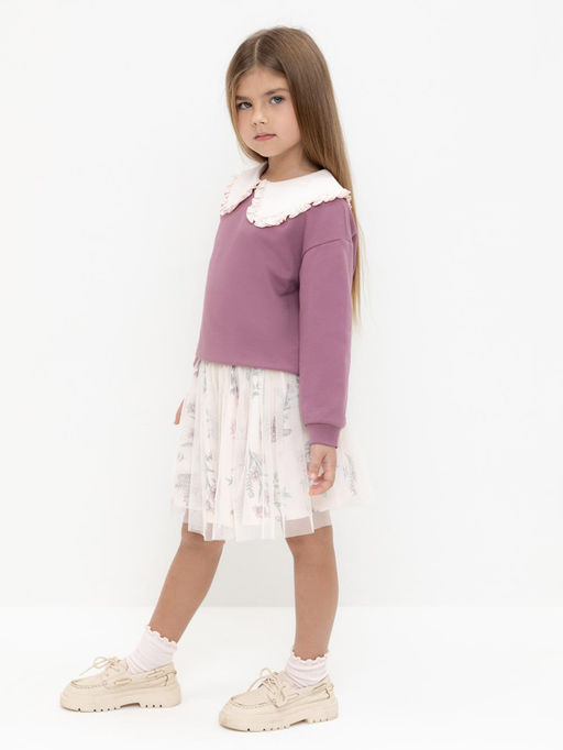 Crockid _ КР 7129/розовый,полевые бабочки к553 юбка для дев  фото 4