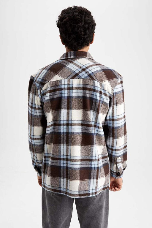 Рубашка Lumberjack с длинным рукавом в клетку обычного кроя - Defacto фото 8