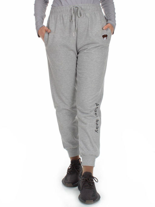 Q-05 GRAY Брюки спортивные женские (85% хлопок, 15% полиэстер)