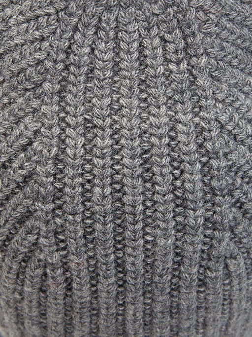 Шапка жен. шерсть+акр LB-N88044 grey melange - Labbra фото 3