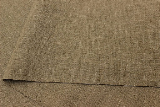 Крапива Рами (Ramie) цв.Коричнево-оливковый-2, ш.1.4м, крапива-100%, 240гр/м.кв - Купава фото 3