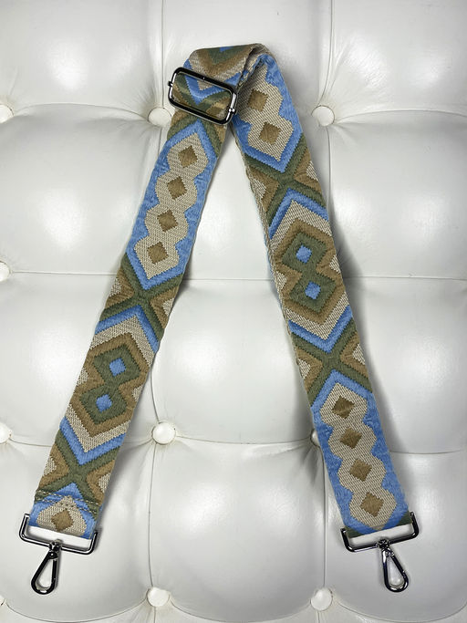 LACCOMA ремень 1000-икс-5-беж/голуб/зеленый полиэстр