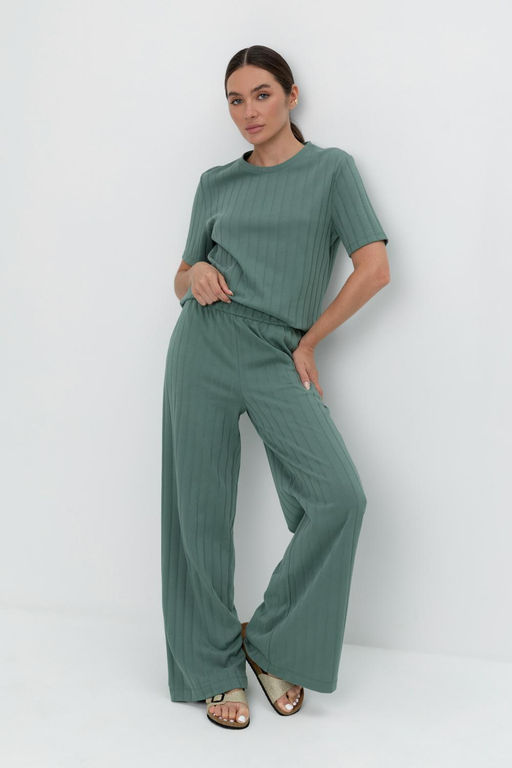 VERY NEAT _ ЕВТ 4110/зеленый мох брюки жен