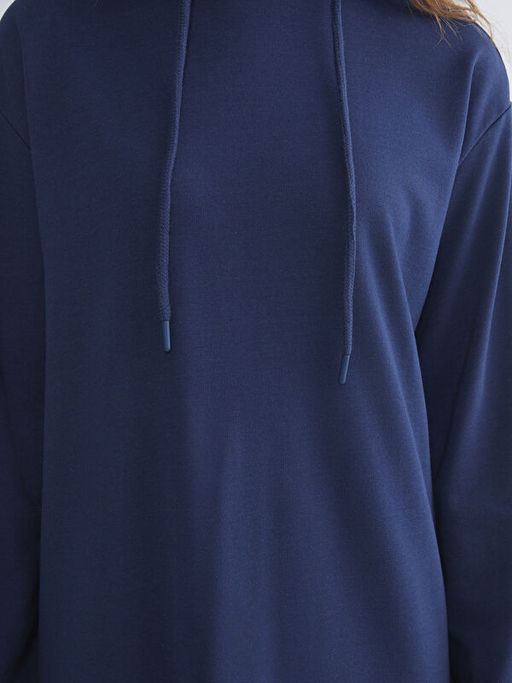 Kap??onlu Sweat Elbise