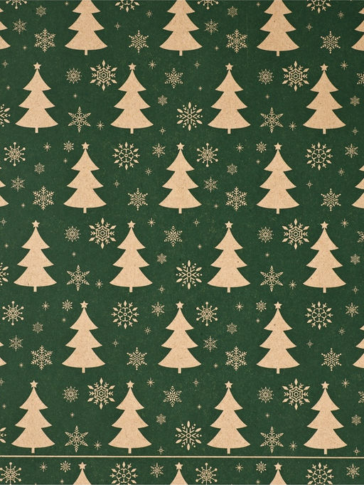 Упаковочная бумага в наборе с ножницами и верёвкой, «Новый год: Зимняя история», рулон 0.68 × 7 м