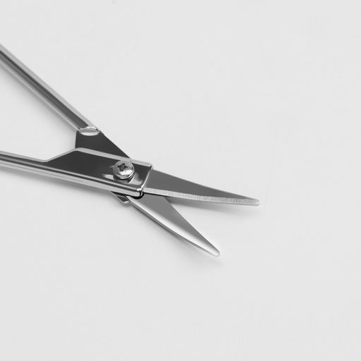 Цена за 3 шт. Ножницы маникюрные QF, для кутикулы, загнутые, узкие, 9 см