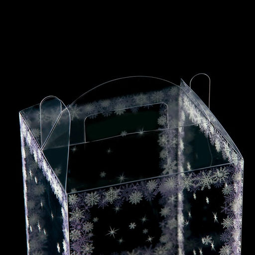 Цена за 5 шт. Складная коробка из PVC 12 x 12 x 15 см Зимушка - UPAK LAND фото 6