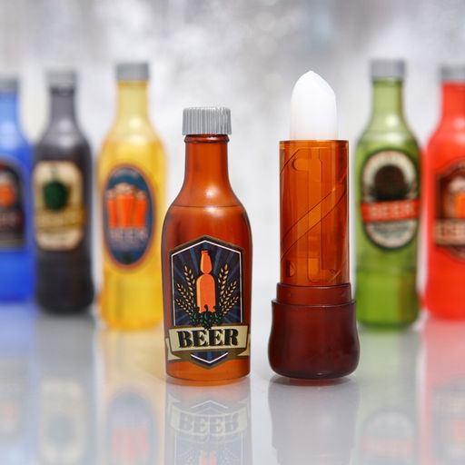 Цена за 24 шт. Бальзам для губ Beer, микс ароматов